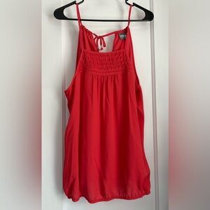 Soho of NY Red Sleeveless Elastic Waistband Tank Top, Sz: Medium